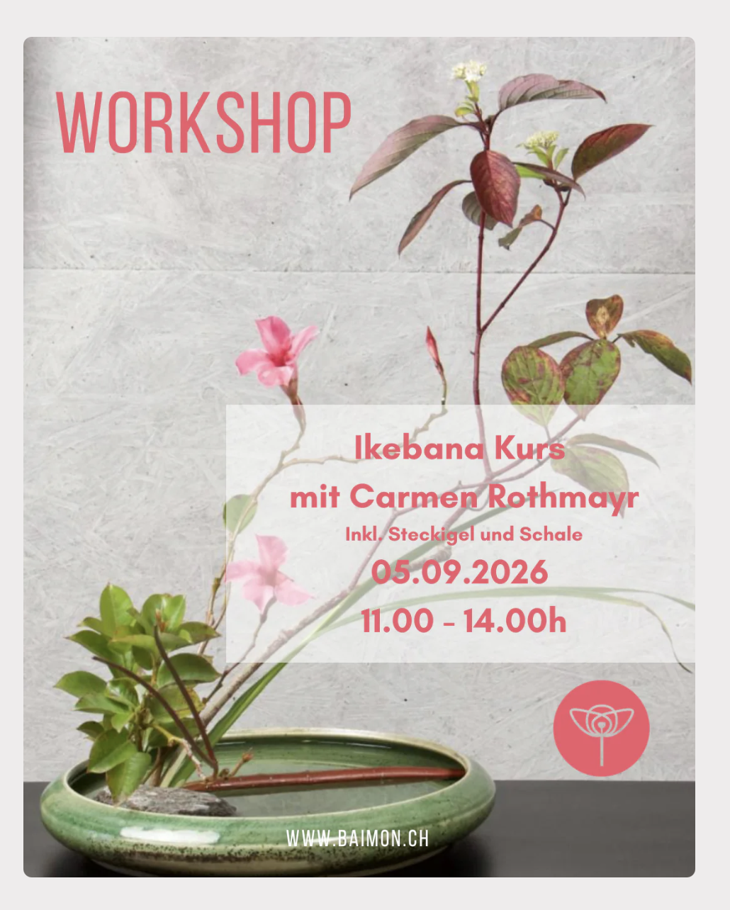 Ikebana zu Gast bei baimon.ch